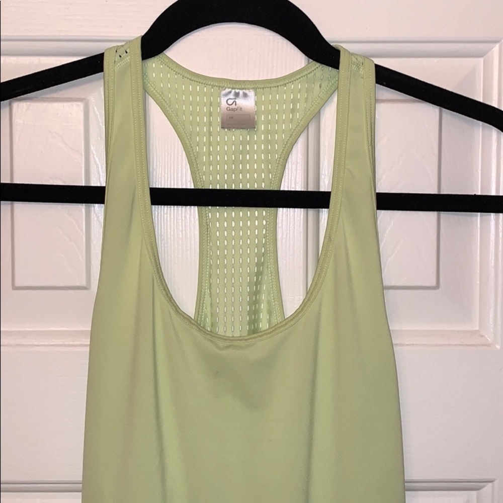 Gap Fit neon yellow workout tank
